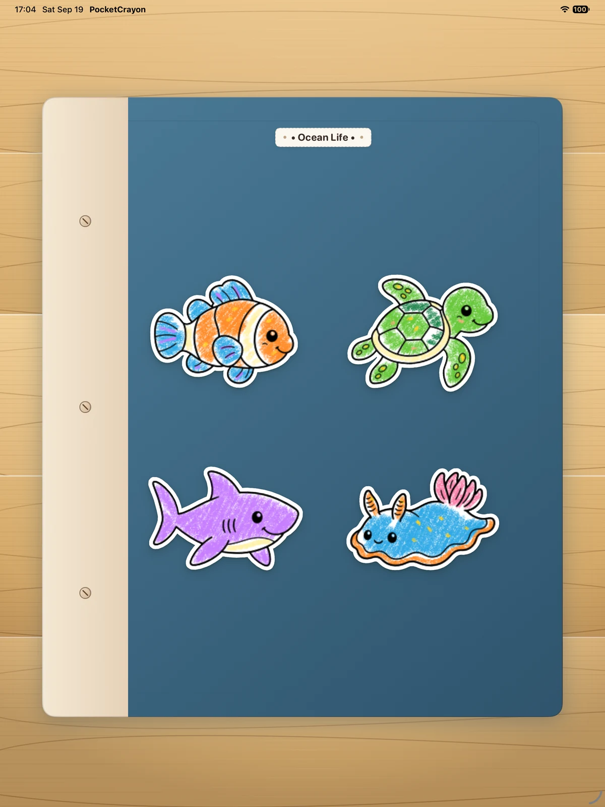 Book cover on iPad
